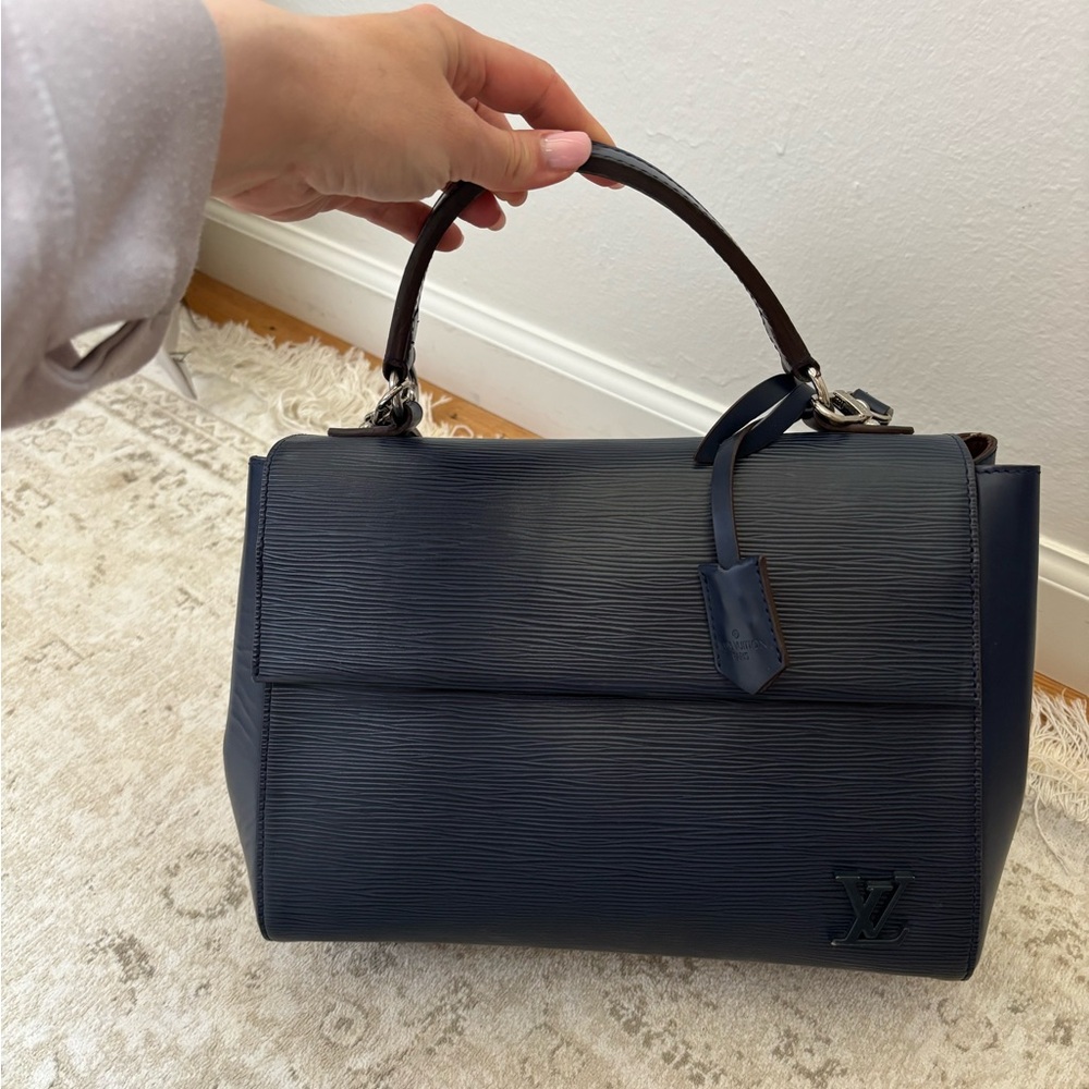 Pre-loved LV style Navy Blue Women's Bag